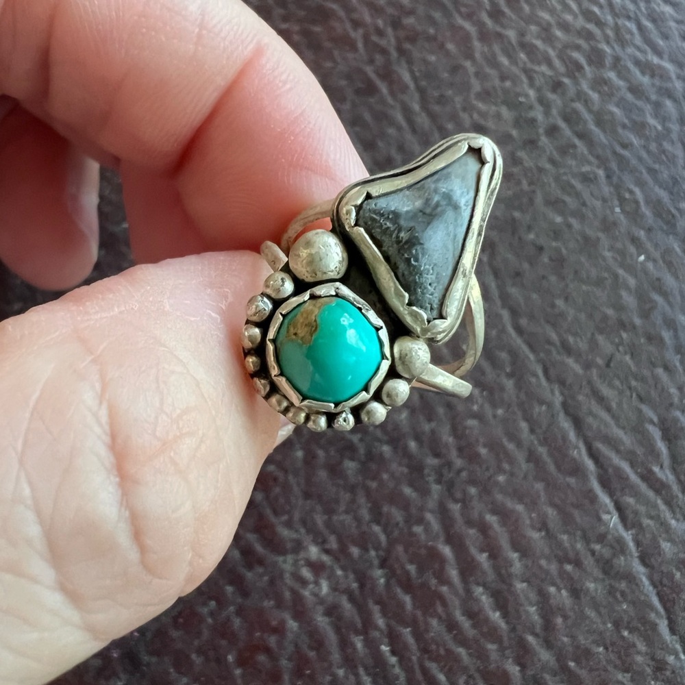 Silver and Turquoise Statement Ring